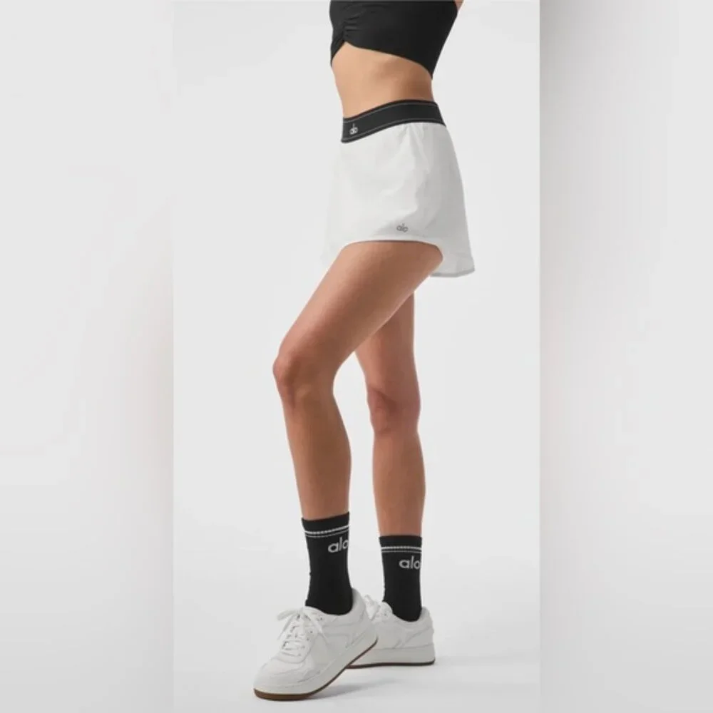 🆕ALO🎱 Match Point Tennis Skirt Core: White Sz Large